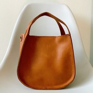 Madewell Brown Leather Clutch.